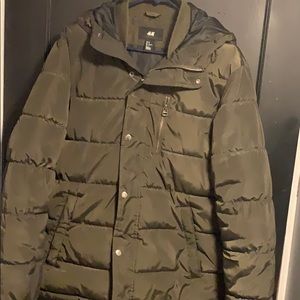 Green winter jacket